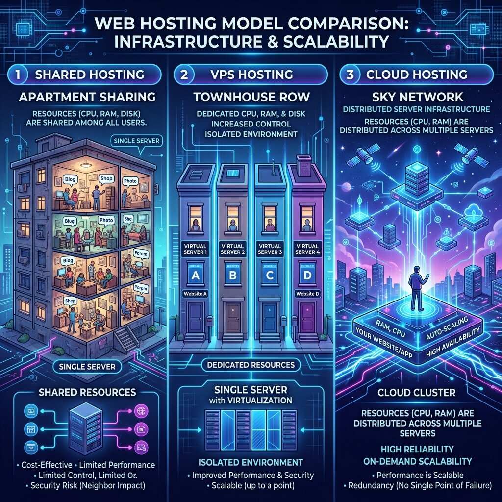 Shared vs. VPS vs. Cloud Hosting: Which is Right for Your Business?